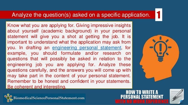 Personal statements: make your experience count - Which? how to write a personal statement for work experience