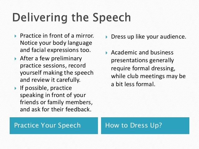 how to write your speech
