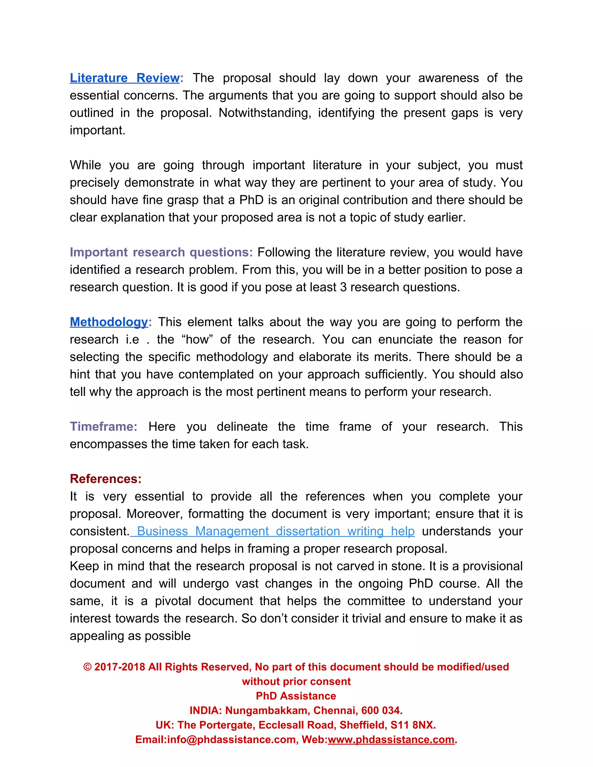 How to write a phd research proposal on business management ...