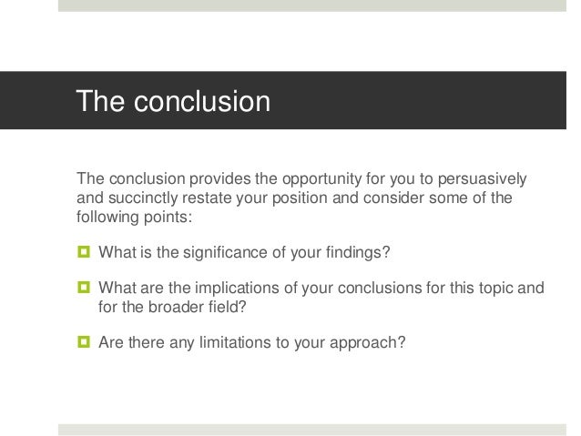 Philosophy essay conclusion