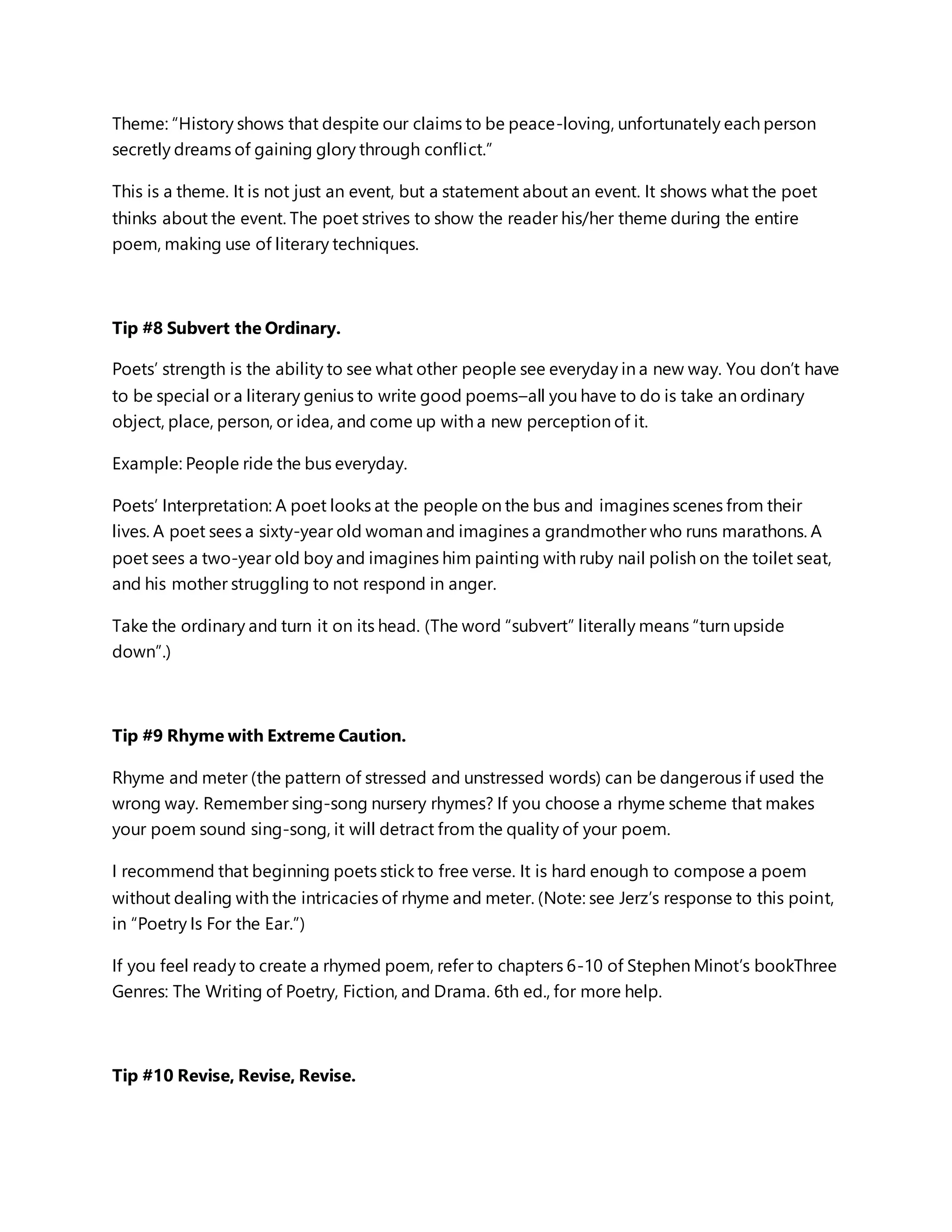 How to write a poem | DOCX