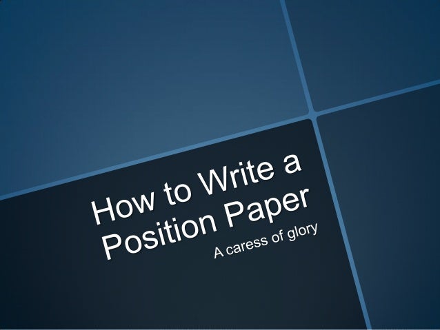 Write my position paper for me