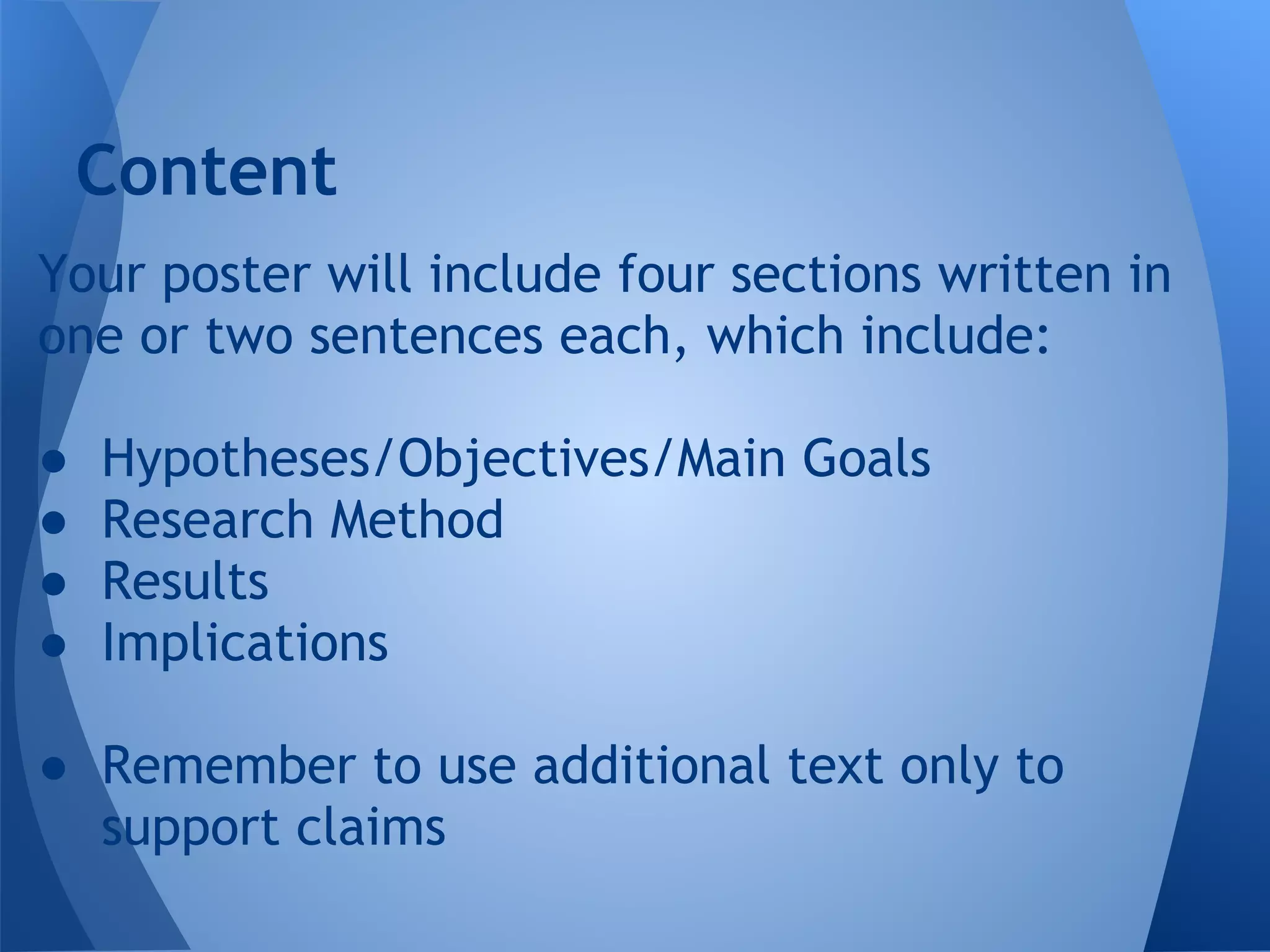How to write a poster | PPT