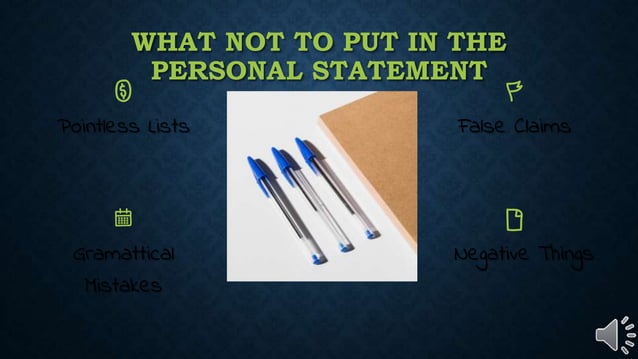 How to write a powerful personal statement | PPT