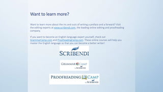 How to Write a Preface and a Foreword | PPTX