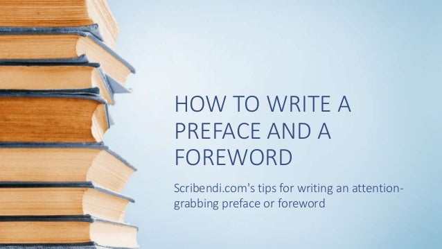 Preface vs introduction vs foreword, Preface vs Introduction vs Foreword