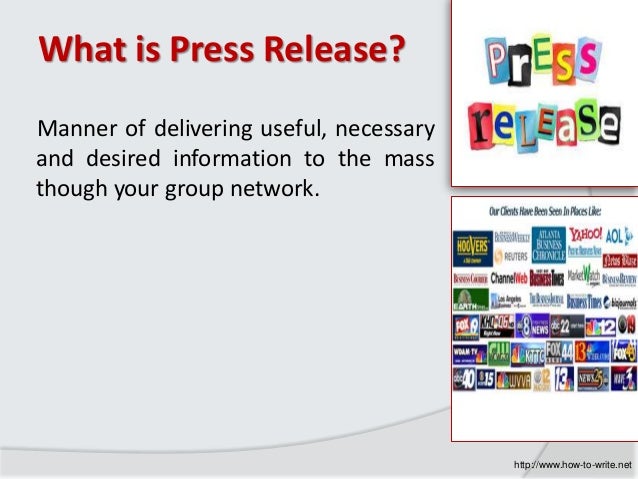 how to write a press release that gets noticed what is press release