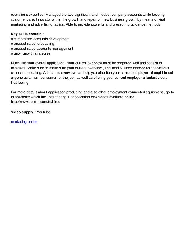 how to write a professional synopsis for the resume resume synopsis
