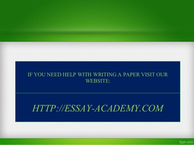 How to write a profile essay