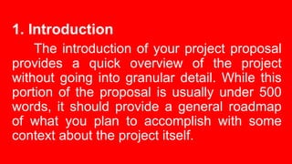 Proect Plan Sample Introduction How to Write a Project Proposal.pptx