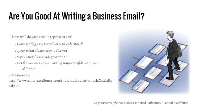 how to write a business email