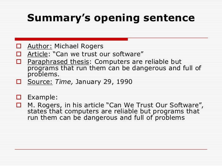 How to write an article paper