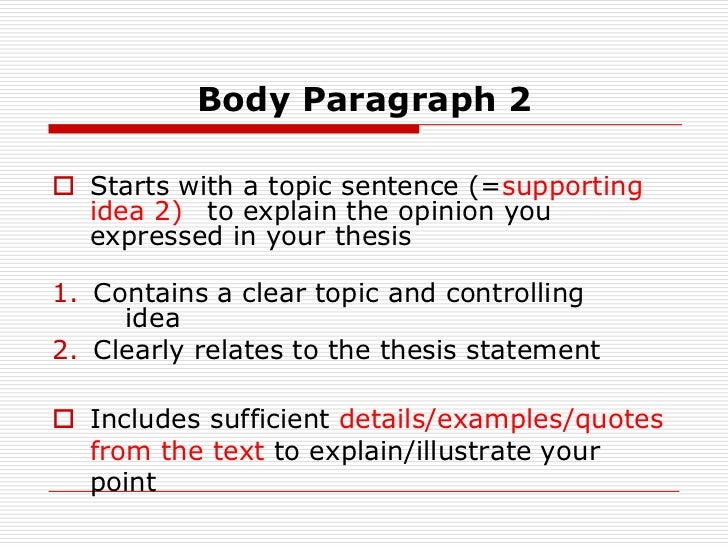 Can a essay have 2 paragraph body