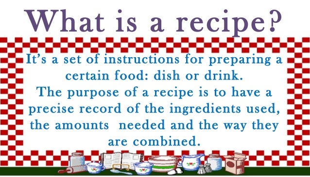 how to write a recipe ppt how to write a recipe