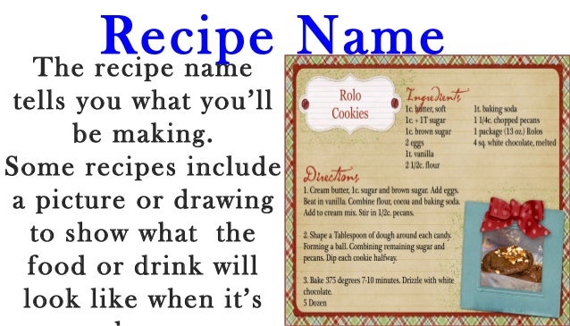 how to write a recipe ppt how to write a recipe