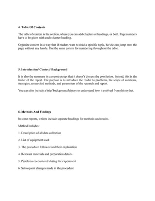 How to write a report | PDF