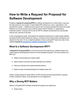 How to Write a Request for Proposal for Software Development.pdf
