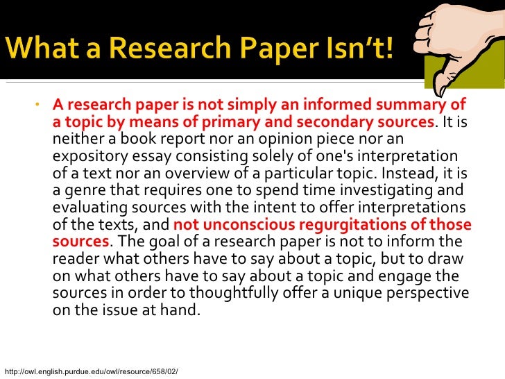 formal way to say research paper