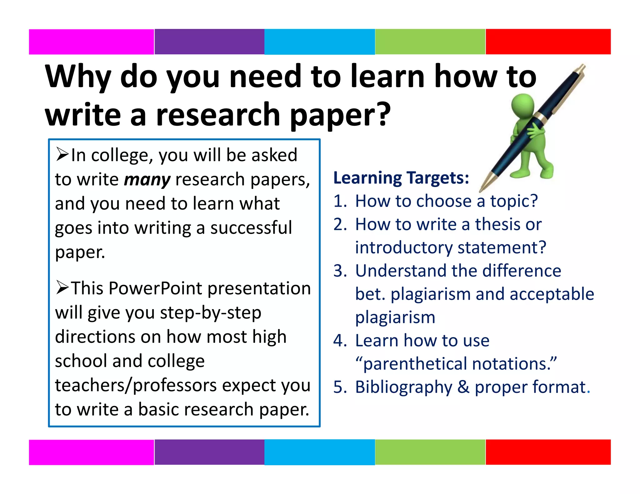 How to write a research paper | PDF