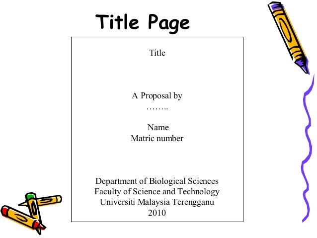 How to write a cover page for a college research paper