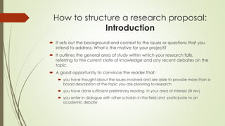 Title Proposal Introduction How to write_a_research_proposal | PPT