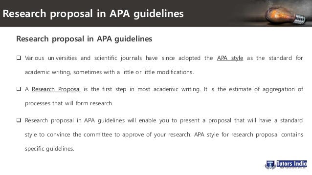 How To Write A Research Proposal In Apa Style Dissertation Research
