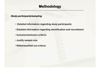 How To Write A Research Protocol | PDF