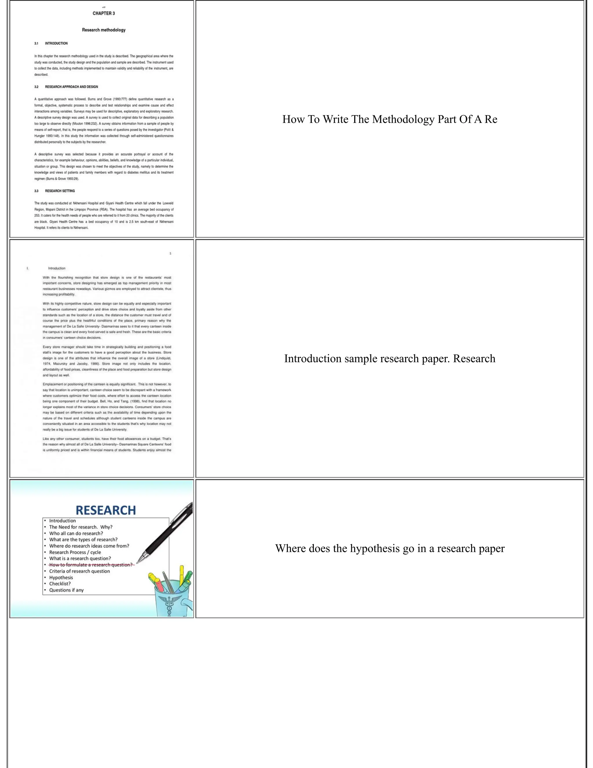 How To Write The Methodology Part Of A Re
Introduction sample research paper. Research
Where does the hypothesis go in a research paper
 