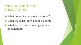 How to write a research thesis | PPTX
