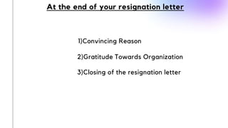 Easiest way to write a resignation letter with example | PPTX