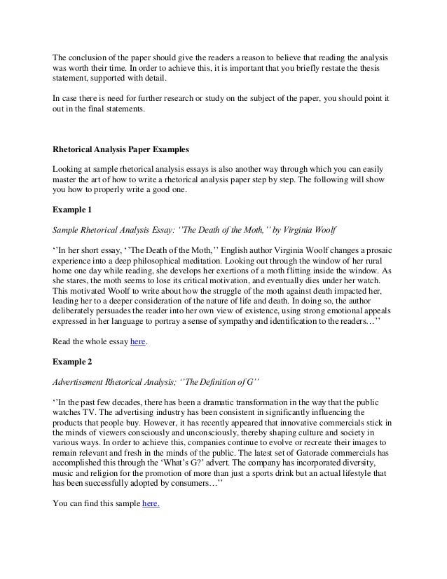 how to write a rhetorical analysis essay on an article