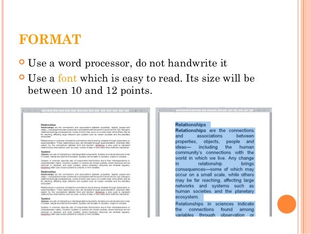 how to write a science essay science essay format