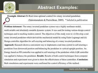 LOGO Abstract Examples:
www.uokufa.edu.iq
 