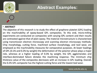 LOGO Abstract Examples:
www.uokufa.edu.iq
 