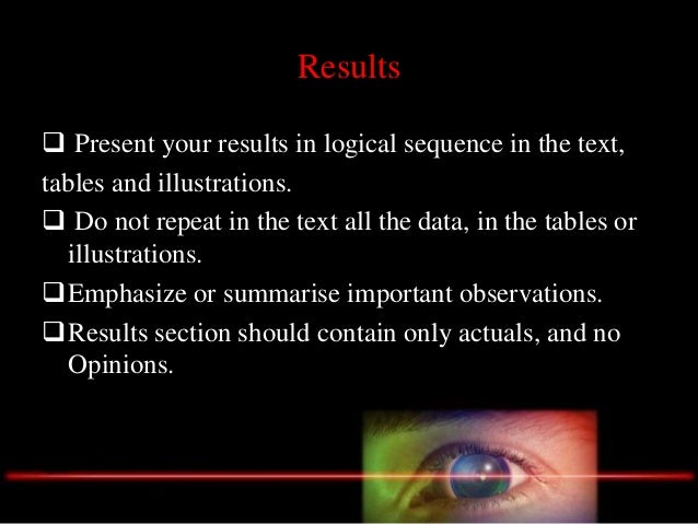 Writing a scientific paper for publication