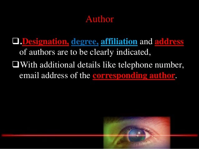 Writing a scientific paper for publication