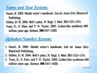 Name and Year System:
Alphabet-Number System:
37 04/05/2023
 