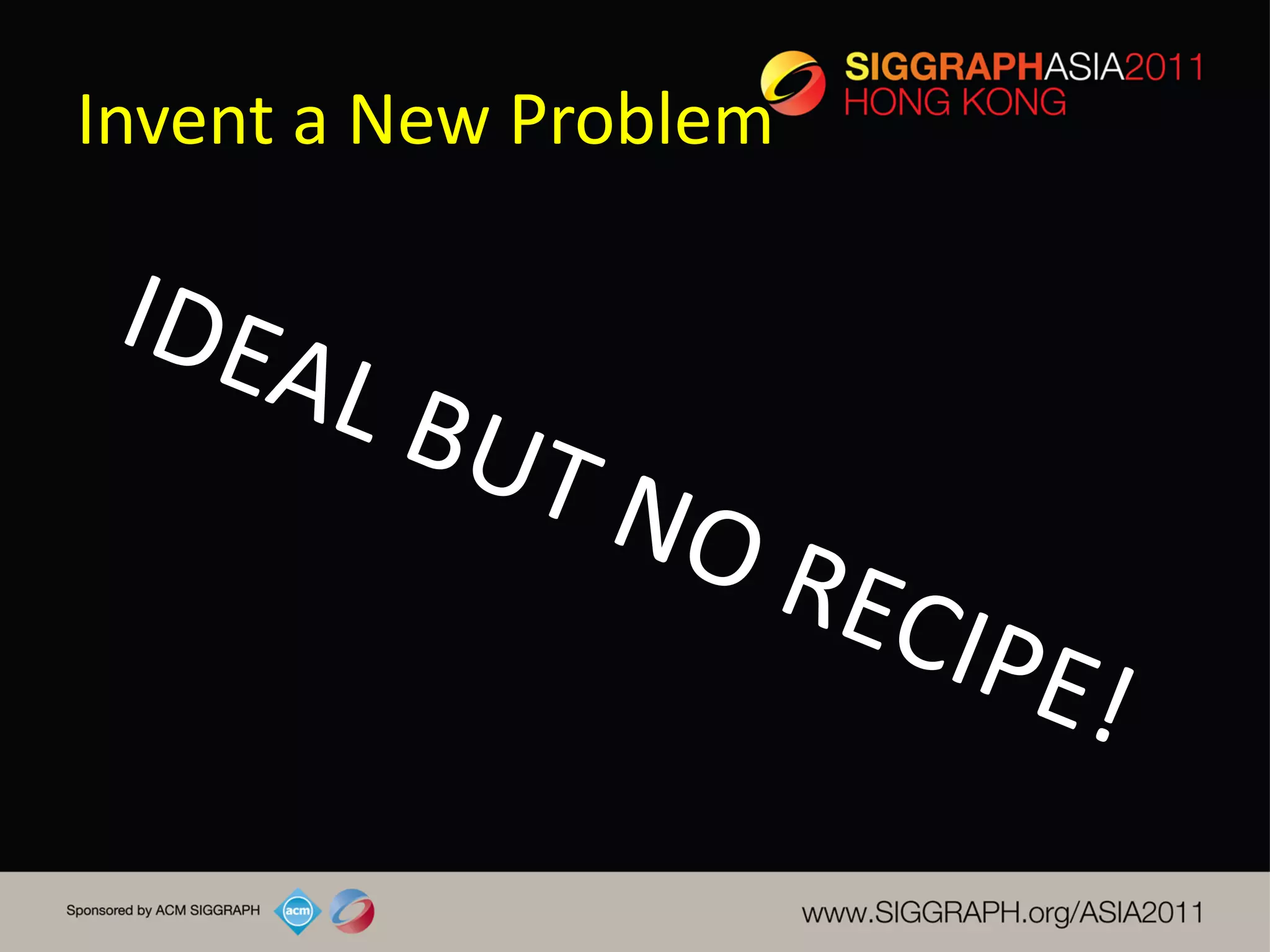 Invent a New Problem
 