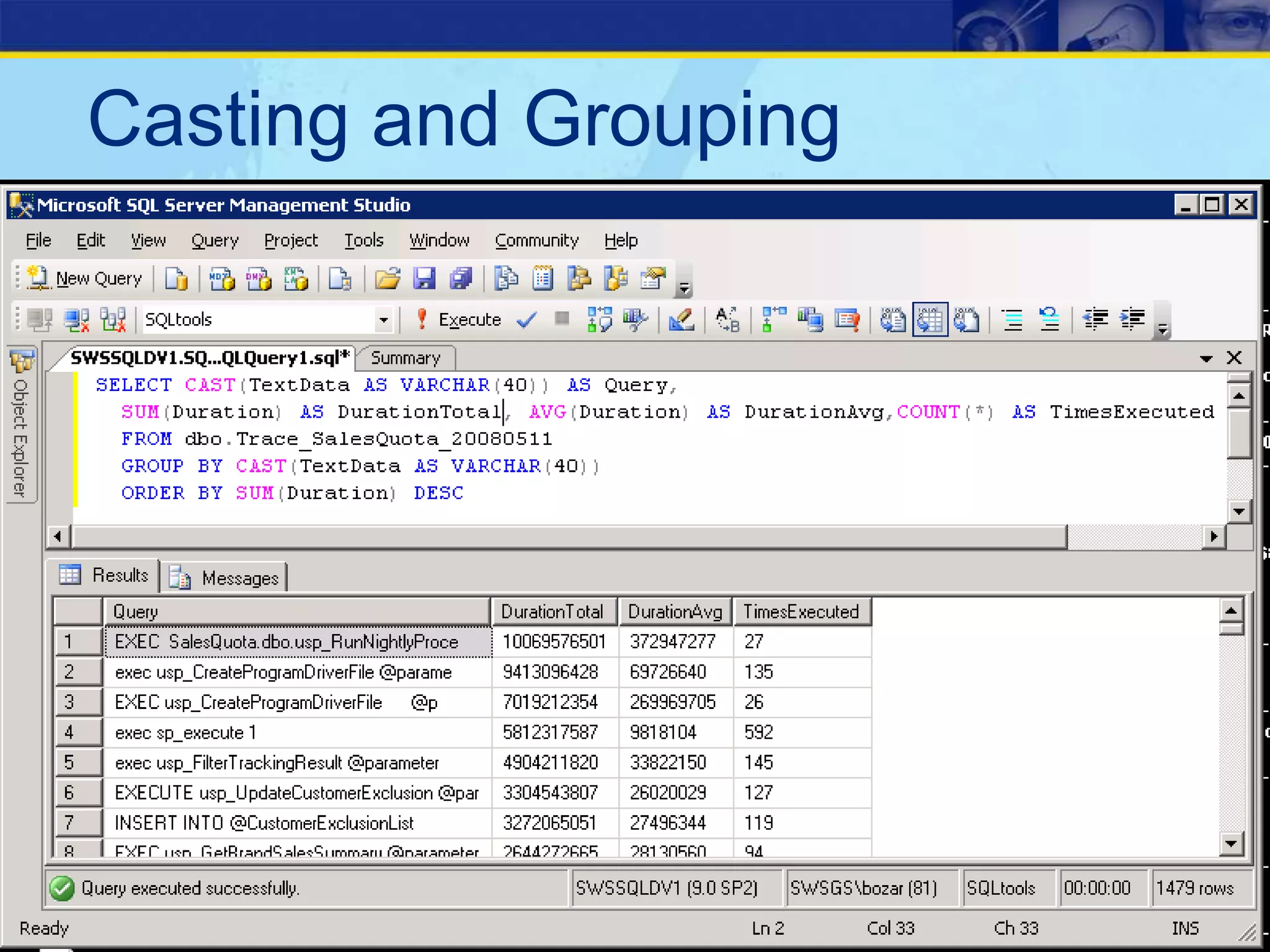 How To Write A SQL Server Performance Review