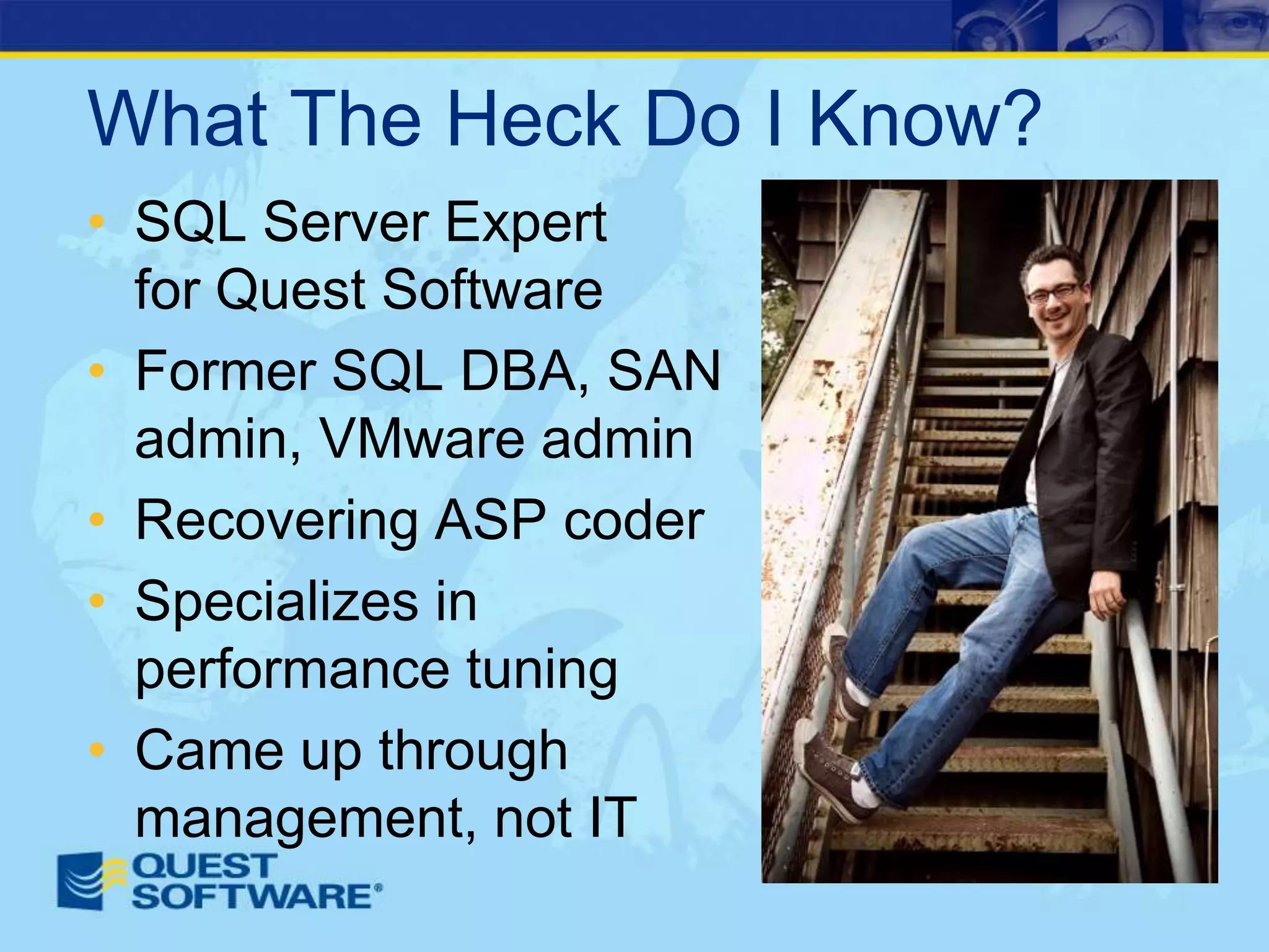 How To Write A SQL Server Performance Review