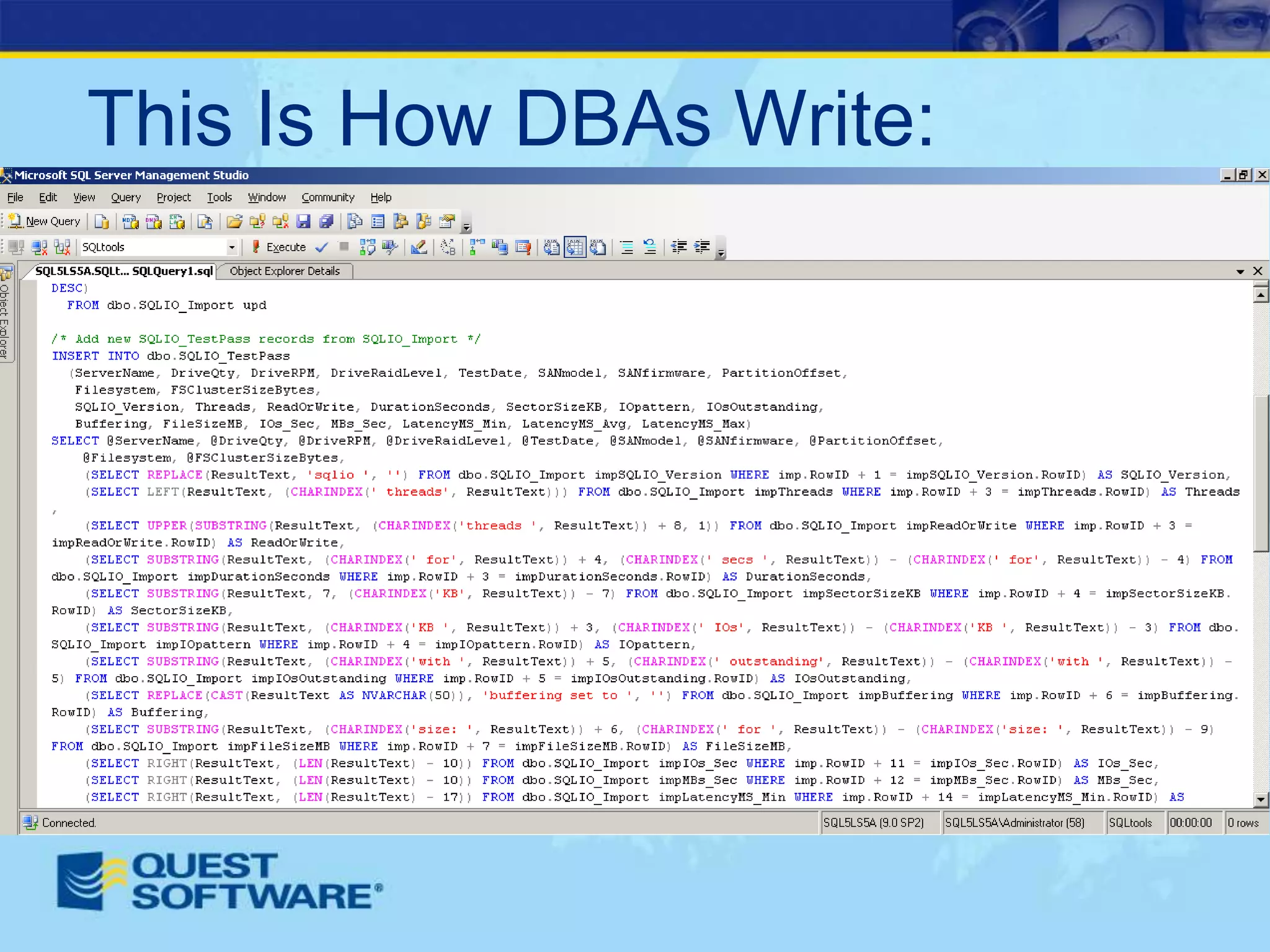 How To Write A SQL Server Performance Review