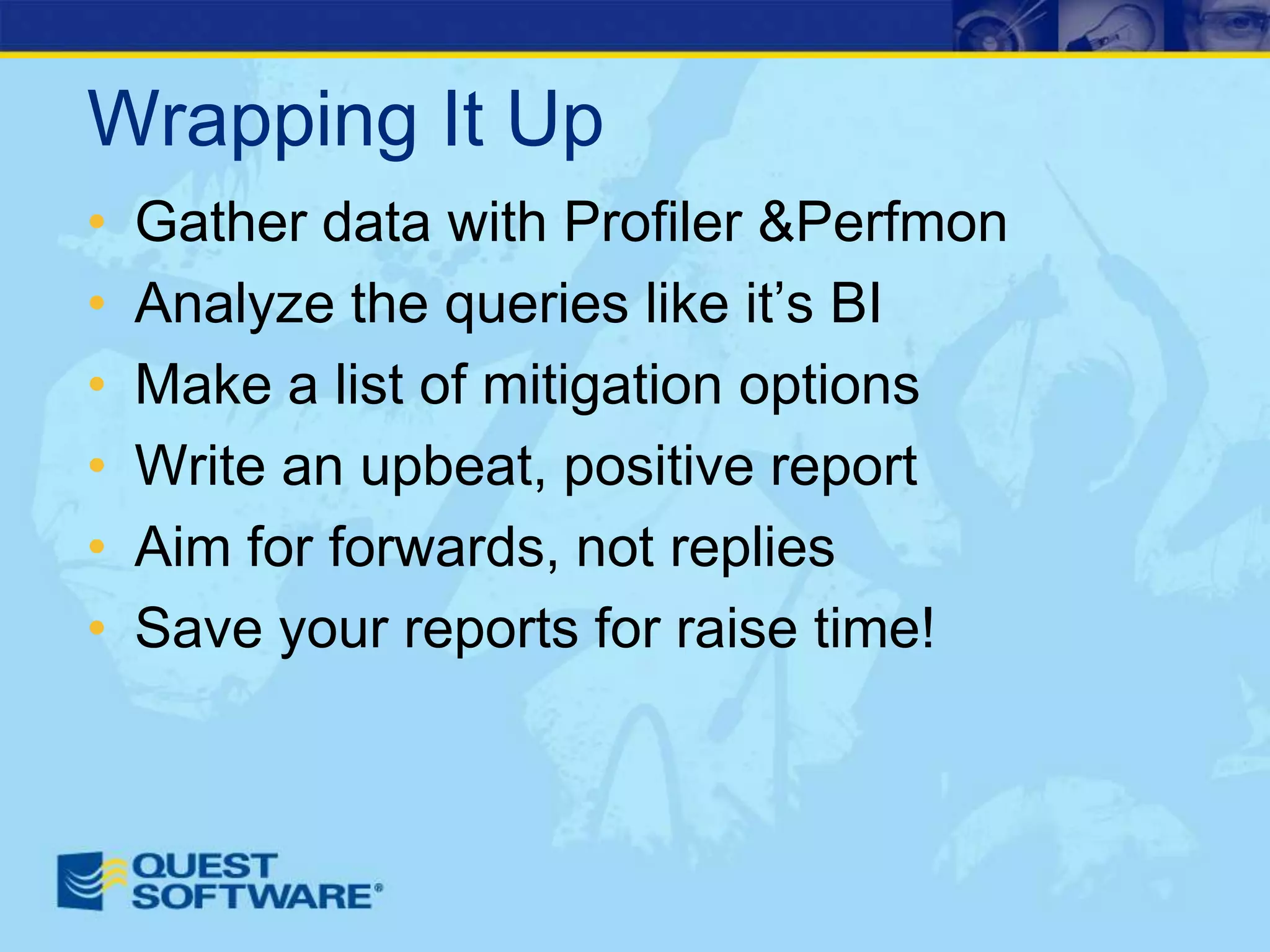 How To Write A SQL Server Performance Review