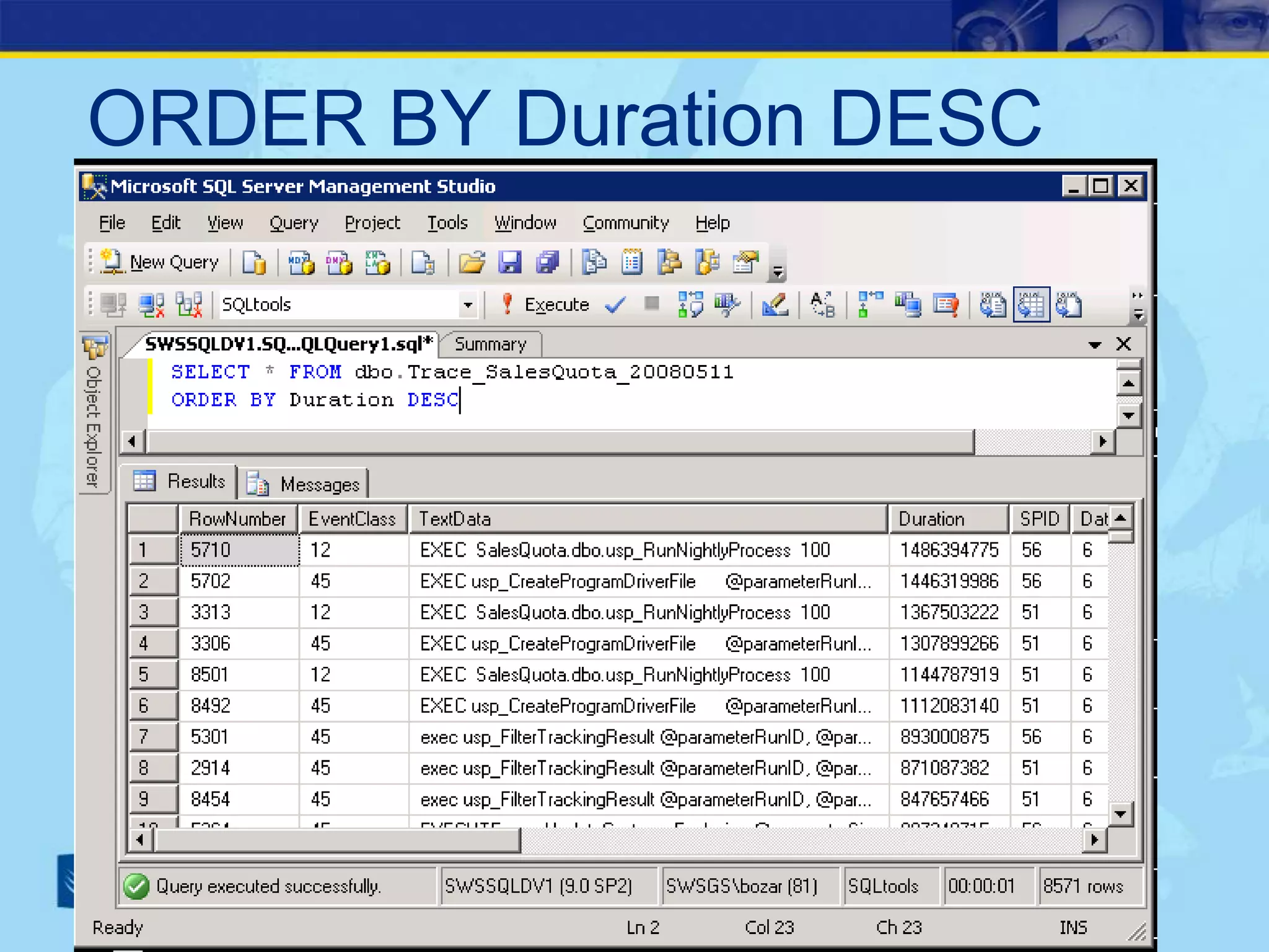 How To Write A SQL Server Performance Review