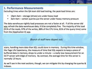 How To Write A SQL Server Performance Review