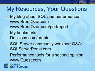 How To Write A SQL Server Performance Review