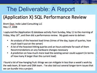 How To Write A SQL Server Performance Review