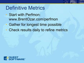 How To Write A SQL Server Performance Review
