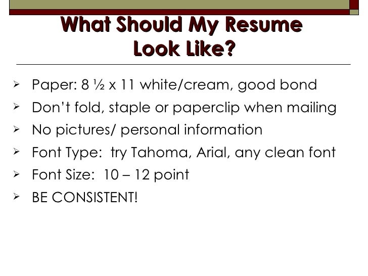 How should i write my resume