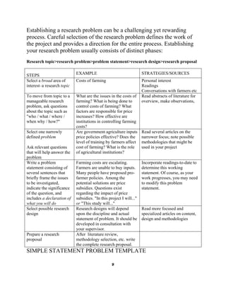 How to write a statement of the problem. | PDF