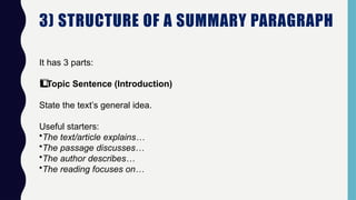 How to Write an Effective Summary Paragraph: Structure, Rules, and ...